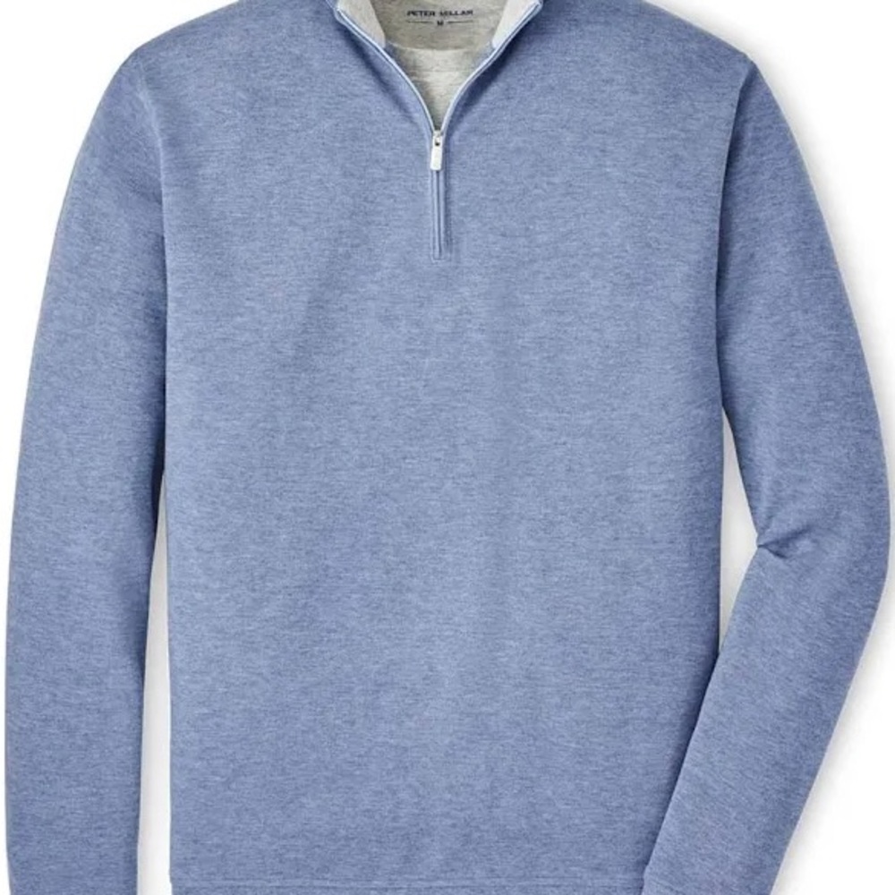 PETER MILLAR Blue Zip Up Sweater